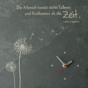 Schieferuhr mit Quarzwerk