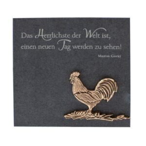 Schieferrelief: "Das Herrlichste der Welt..."