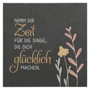 Schieferrelief: "Nimm dir Zeit..."