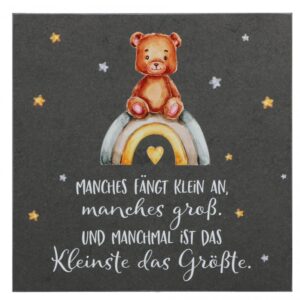 Schieferrelief: "Manches fängt klein an ..."