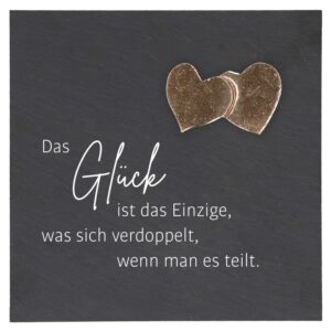 Schieferrelief: "Doppeltes Glück-"