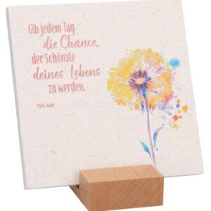 Natursteinrelief: "Die Chance"