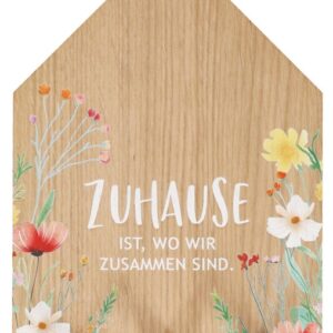 Holzrelief: Schlüsseltafel "Zuhause"
